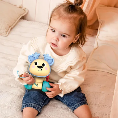 Vista 6 de Kids Hits Juguete educativo para niños pequeños para empujar y jalar - Diversión para 12 meses en adelante