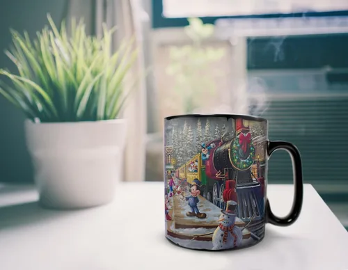 Vista 5 de Morphing Mugs Disney Mickey Minnie Mouse Christmas Candy Cane Express Pista Express de bastón de caramelo