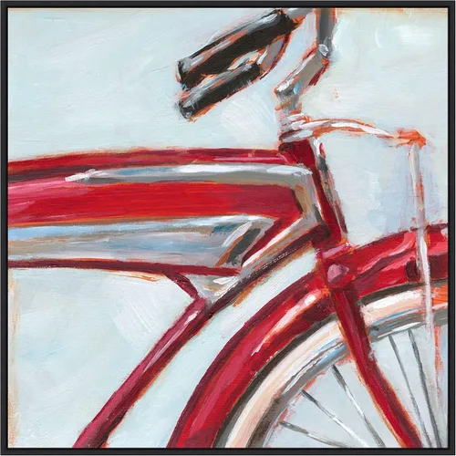 Vista 11 de Amanti Art Framed Canvas Wall Art 16x16 Retro Cycle I by Ethan Harper, Framed Wall Art Canvas, Abstract Artwork, Traditional Decor, Small Poster