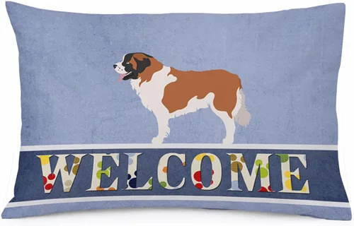 Vista 124 de Caroline's Treasures BB8334PILLOWCASE AIDI Atlas Mountain Dog - Funda de almohada estándar, color azul, ligera, súper suave, de fácil cuidado