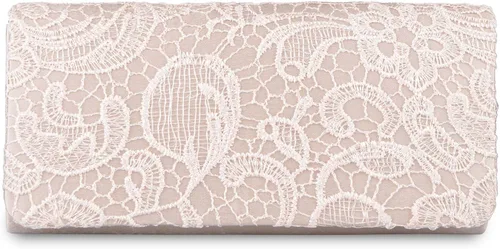Vista 8 de BAGLAMOR Bolsos de embrague para las mujeres de encaje floral bolso de noche