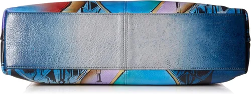 Vista 4 de Anna by Anuschka - Bolso de mano para mujer, piel auténtica, grande, diseño clásico