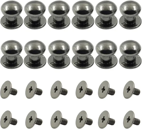 Vista 7 de Biaungdo 12 piezas tiradores de cajón mini de 0.31" x 0.39" pulgadas, pomos redondos para gabinete, tiradores para tocador armario cofre cajón cajas