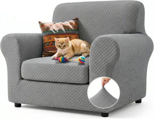 Vista 25 de YEMYHOM - Fundas elásticas para cojín individual, protector de sofá, silla, asiento, funda deslizante, funda suave de sofá, reemplazo, grande, a