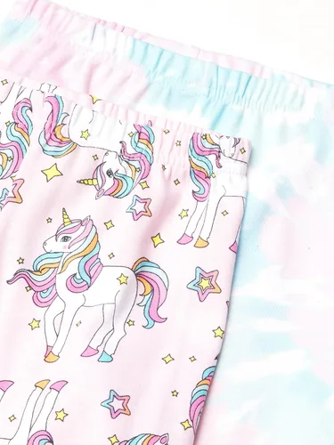 Vista 2 de The Children's Place Pijama de algodón de 4 piezas para bebés y niñas pequeñas