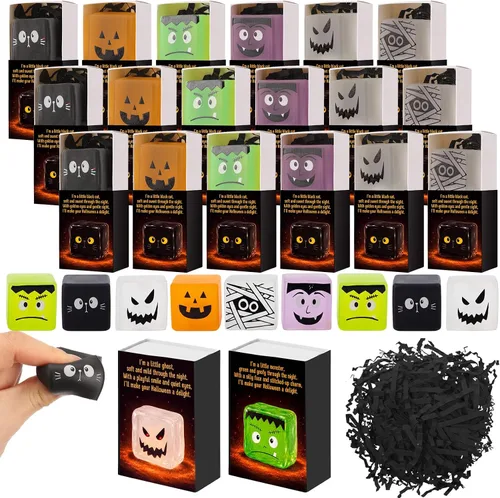 Vista 55 de 10 juegos de bolas de estrés cálidas de Halloween con cajas mezcladas 5 Beige