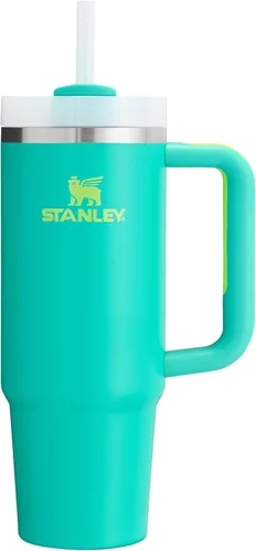 Vista 114 de STANLEY Quencher H2.0 Vaso Térmico con Asa y Pajita 64 oz Tapa Flowstate de 3 Posiciones Gran Capacidad para Viajes y Deportes Vaso de Acero