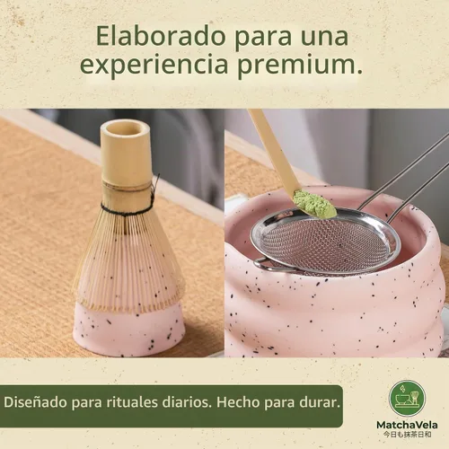 Vista 7 de Juego de batidor Matcha - 5 piezas Kit de té japonés