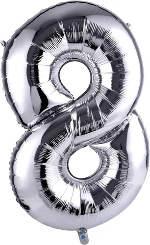 Vista 126 de Globo grande de helio con números 0-9 de 40 pulgadas para cumpleaños, bodas y fiestas (rojo, 9)