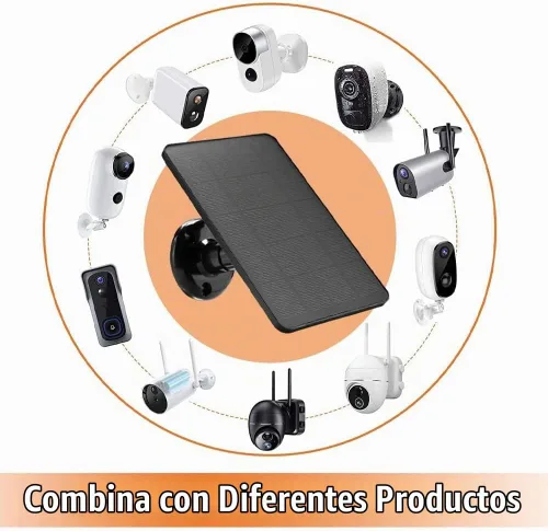 Vista 5 de Cargador de panel solar - Resistente a la intemperie, panel solar de 4 W 5 V, montaje en pared, panel de carga solar de baja potencia, impermeable