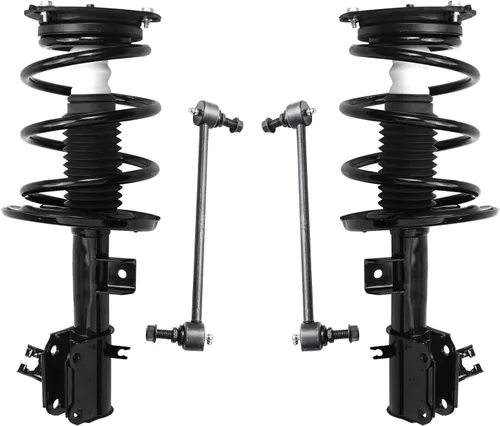 Vista 28 de Detroit Axle - Kit de 4 piezas de puntales delanteros para Toyota Highlander 2001 2002 2003, enlaces de barra antivuelco estabilizadores y puntales