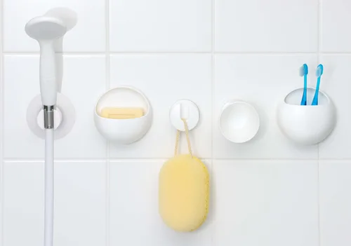Vista 5 de SANEI Agua senha Brush Holder Color Blanco (Japón Importación)