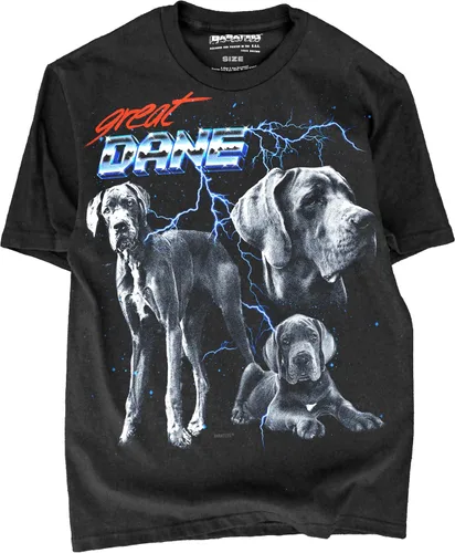 Vista 30 de Camiseta de Heavy Metal de los 80s con Animal en Negro - 100% Algodón - para Hombre y Mujer