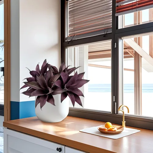 Vista 8 de Ttranewsoo Plantas Artificiales de Agave para Interiores, Resistentes a los Rayos UV, Maceteros Falsos de Agave para Decoración Exterior, Plantas