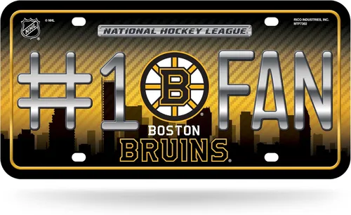 Vista 25 de NHL #1 - Placa de matrícula metálica para ventilador