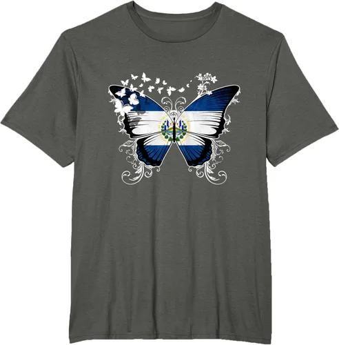 Vista 8 de Camiseta con diseño de bandera de El Salvador