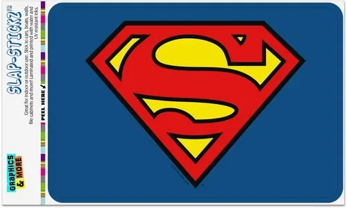 Vista 12 de GRAPHICS & MORE Letrero de Superman Classic S Shield Logo Home Business Office