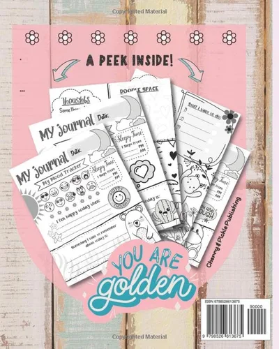 Vista 2 de My Thoughts & Feelings Journal Help Kids To Express Emotions, Practice Mindfulness, Gratitude & Positivity!