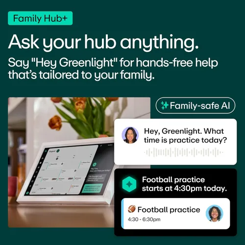 Vista 6 de Greenlight Family Hub 15.6" Digital Calendar with 12M Subscription