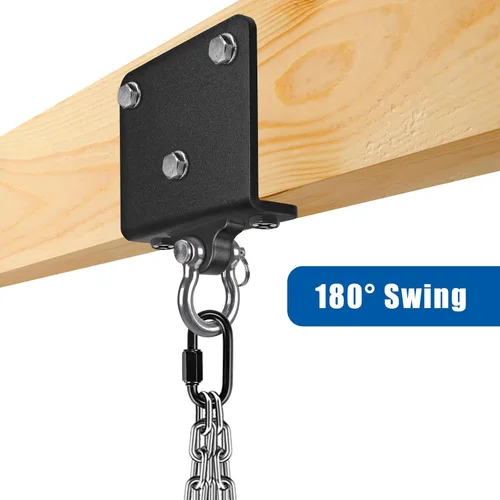 Vista 4 de Kipika Colgador de pared para bolsa pesada, soporte giratorio para bolsa de boxeo resistente para gimnasio en casa, longitud ajustable para bolsa