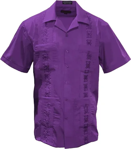 Vista 14 de Gravity Threads Camisa de verano Guayabera para hombre