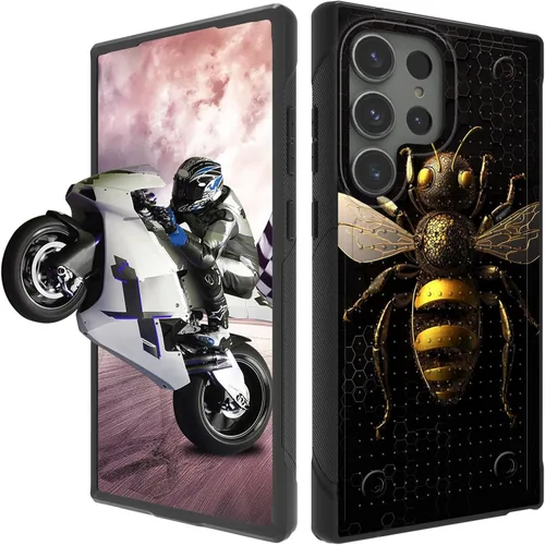 Vista 35 de Funda protectora resistente de doble capa para Samsung A14 5G (parte trasera con textura antideslizante), TPU suave a prueba de golpes, para Samsung