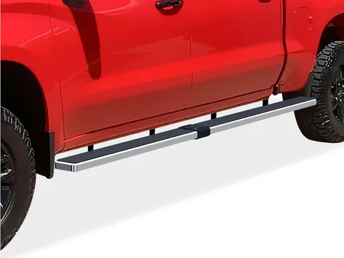 Vista 14 de APS Estribos negros compatibles con Chevy Silverado GMC Sierra 1500 2019-2026 Crew Cab y 2500 HD 3500 HD 2020-2026