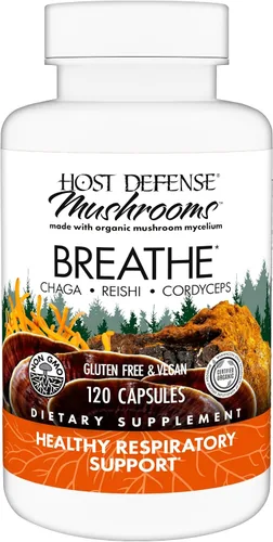 Vista 10 de Host Defense® cápsulas respiratorias, 30, 1