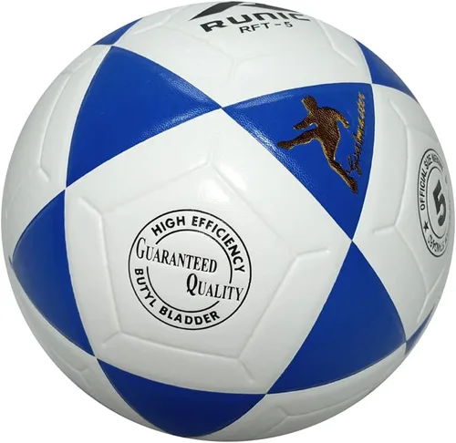 Vista 4 de Runic Balón de fútbol RFT5 Master Tamaño 5 Azul Blanco
