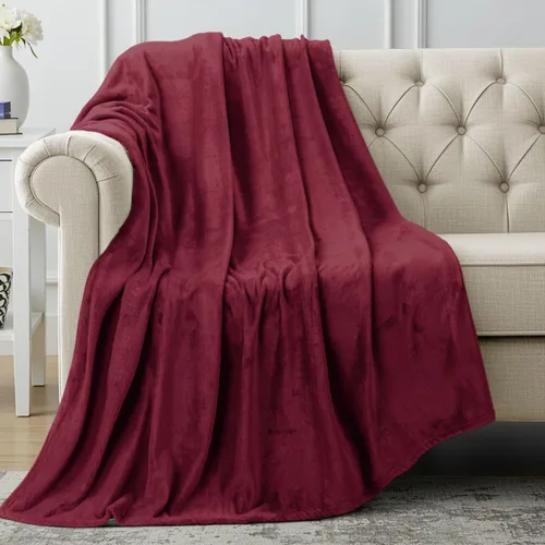 Vista 106 de Utopia Bedding - Manta de vellón de lujo, mullida, antiestática; manta de suave microfibra de 8.8 oz/yd² (300 g/m²) para sofá y cama; tamaño Gris