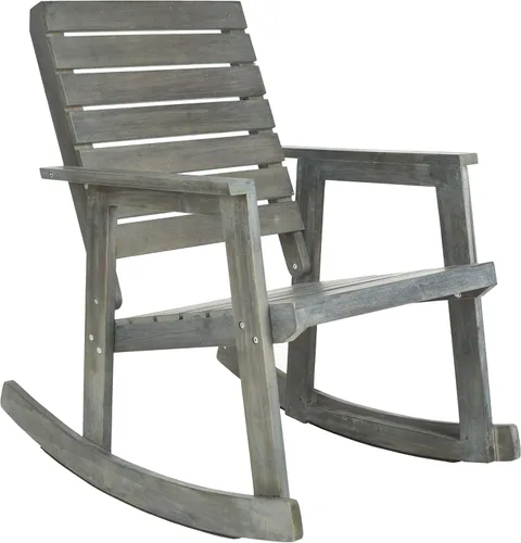 Vista 8 de SAFAVIEH FOX6702K Colección para exteriores Alexei - Silla mecedora, gris pizarra oscura gris (Dark Slate Gray)