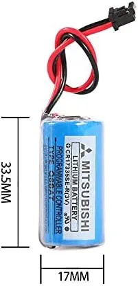 Vista 5 de SHENYANG 10 piezas CR17335SE-R3V Q6BAT PLC 3V batería de iones de litio para Mitsubishi Q25PRHCPU Q170HBATC