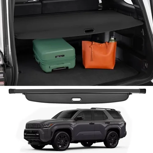 Vista 16 de cubierta retráctil para baúl trasero compatible con Toyota RAV4 2013-2018, protector de seguridad, pantalla de privacidad para equipaje