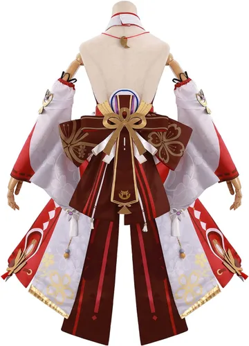 Vista 7 de Nuoqi Venti Cosplay Raiden Shogun Cosplay Yae Miko Cosplay Genshin Impact Cosplay Disfraces