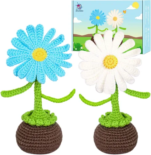 Vista 8 de Crochetta Kit de ganchillo para principiantes, kit de inicio de ganchillo con tutoriales en video paso a paso, kit de ganchillo para principiantes
