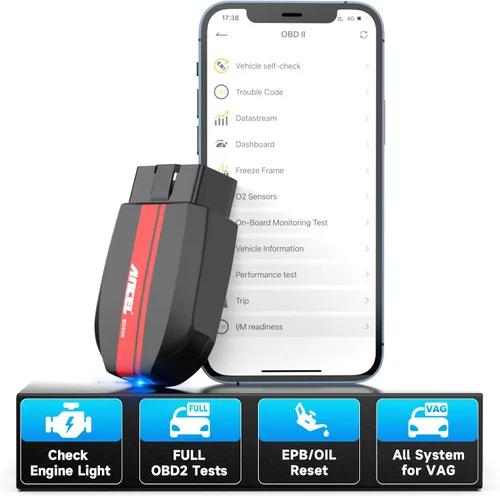 Vista 2 de ANCEL Escáner VD500 OBDII con ANCEL BD500 All System Bluetooth 5.0 OBD2 escáner compatible con VW Audi Seat Skoda Seat Diagnóstico
