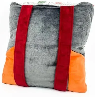 Vista 5 de HuggaBuddies Fox Minkie - Mochila de dormir súper suave con diseño de zorro Manta de zorro con peso para niños, 55 pulgadas de ancho x 72 pulgadas