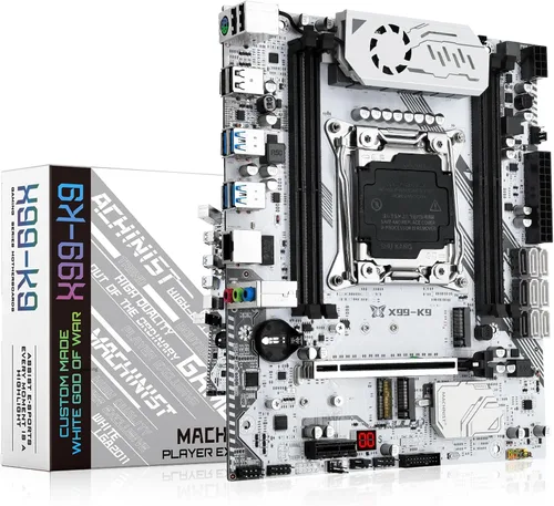 Vista 10 de MACHINIST Placa base ATX LGA 2011-V3, placa base para juegos X99 con tarjeta de auto-comprobación