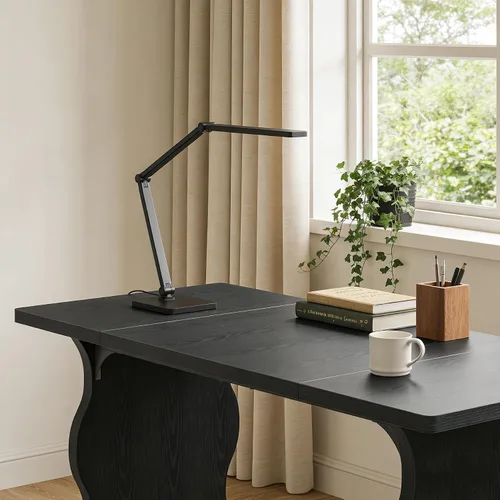 Vista 6 de Tribesigns Escritorio grande de 63 pulgadas para oficina en casa, amplio escritorio ejecutivo para computadora con amplio espacio para patas, mesa