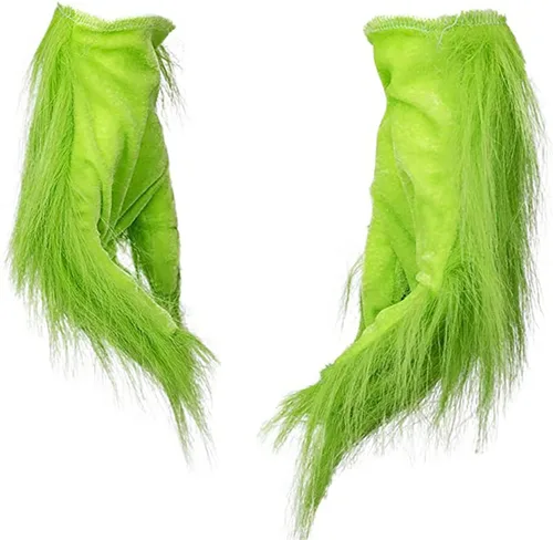 Vista 5 de La Máscara de Cosplay de Navidad, Máscara de Látex para Adulto de Navidad, Máscara de Cosplay Verde