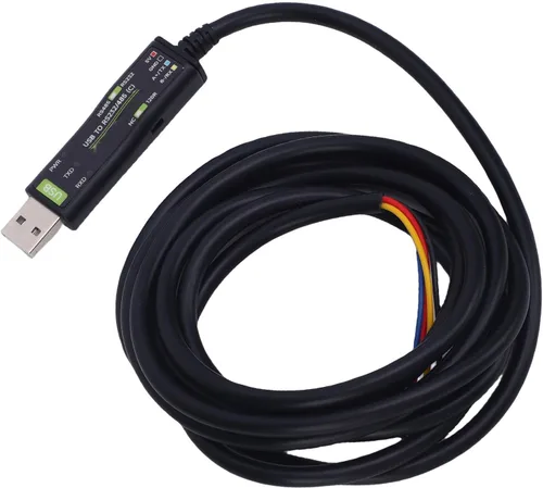 Vista 7 de Cable adaptador USB a 232 USB a 232 485 – Convertidor de puerto serie de alta velocidad con chip FT232RNL con protección TVS e indicador de estado