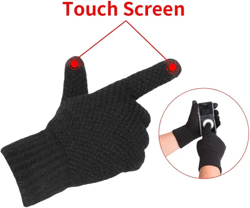 Vista 6 de KRATARC Conjunto de bufanda cálida de invierno para hombres y mujeres al aire libre