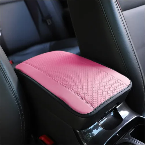 Vista 16 de 8sanlione - Tapete de almacenamiento para reposabrazos de automóvil, funda de cuero de fibra para consola central de automóvil, accesorios para Beige