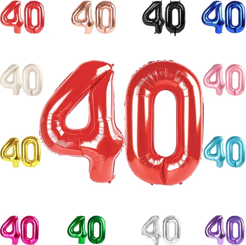 Vista 225 de Globo negro del número 0 de 40 pulgadas – globo número 0, decoraciones