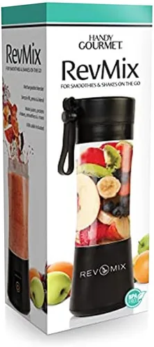 Vista 4 de Handy Gourmet RevMix - para batidos y batidos sobre la marcha, negro