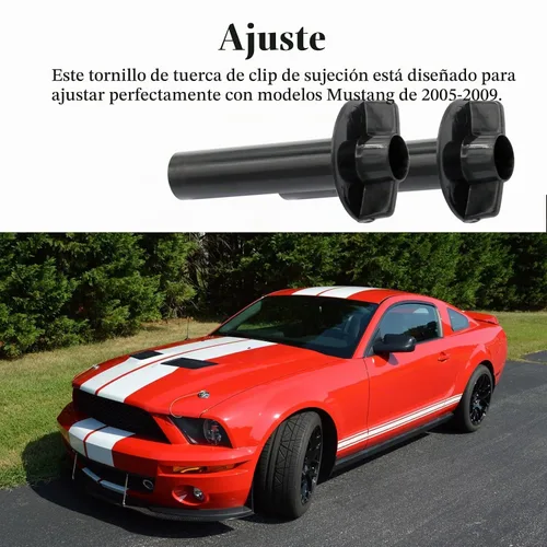 Vista 2 de 2 tuercas de panel de moldura trasera, tuercas de ala para panel de ajuste de carga interior del maletero trasero compatibles con Ford Mustang
