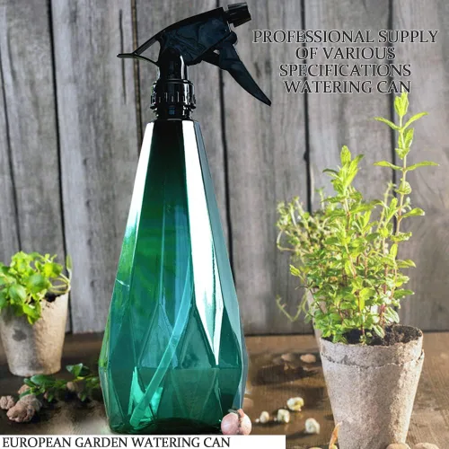 Vista 2 de Botella de spray ámbar para limpieza, plástico saludable y botella de spray de 32 onzas para cabello, manos, ropa, baño y plantas, botellas de spray