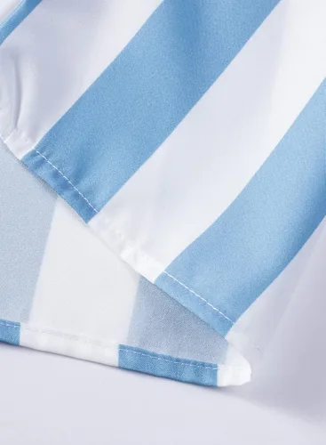 Vista 5 de JMIERR Conjunto de pantalones cortos para hombre, 2 piezas, camisa hawaiana casual de verano con botones y pantalones cortos