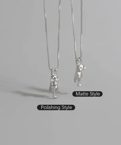 Vista 6 de YYSuniee Collar de gato, collar de plata de ley 925 con diseño de gato para mujer, joyería de gato, colgante de gatito, regalo para amantes
