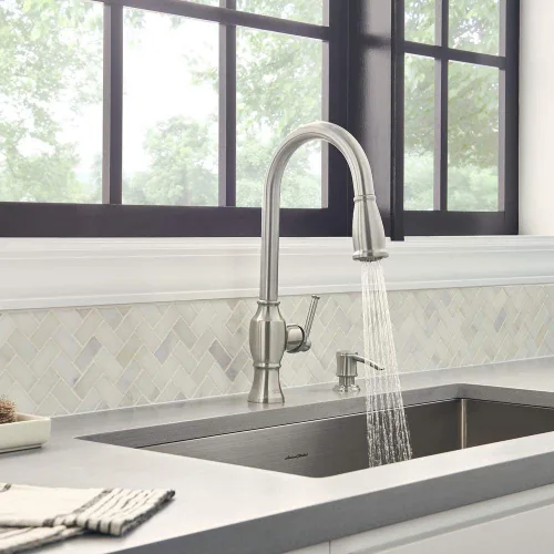 Vista 4 de American Standard Marchand - Grifo de cocina desplegable de un solo control, acabado aceitado